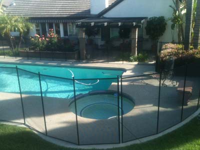 5 foot black pool safe fence in Mission Viejo 