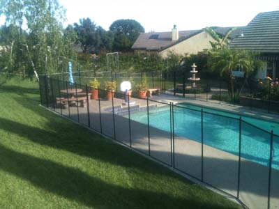 5 foot black pool safe fence in Aliso Viejo